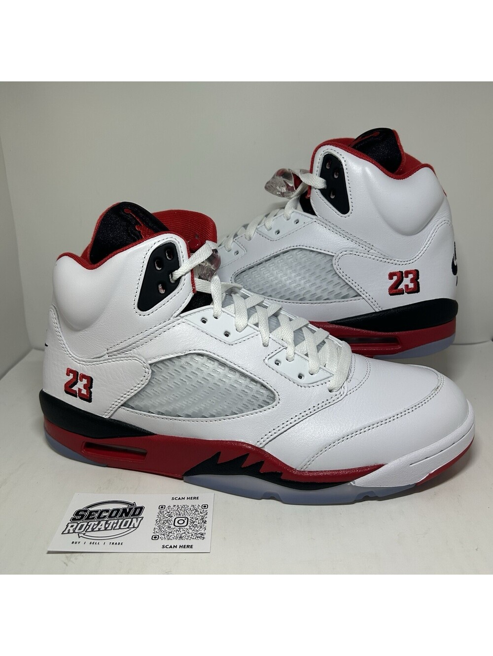 Air Jordan 5 Retro Fire Red Black Tongue 2025 - Size 12 NEW - (HQ7978-101)